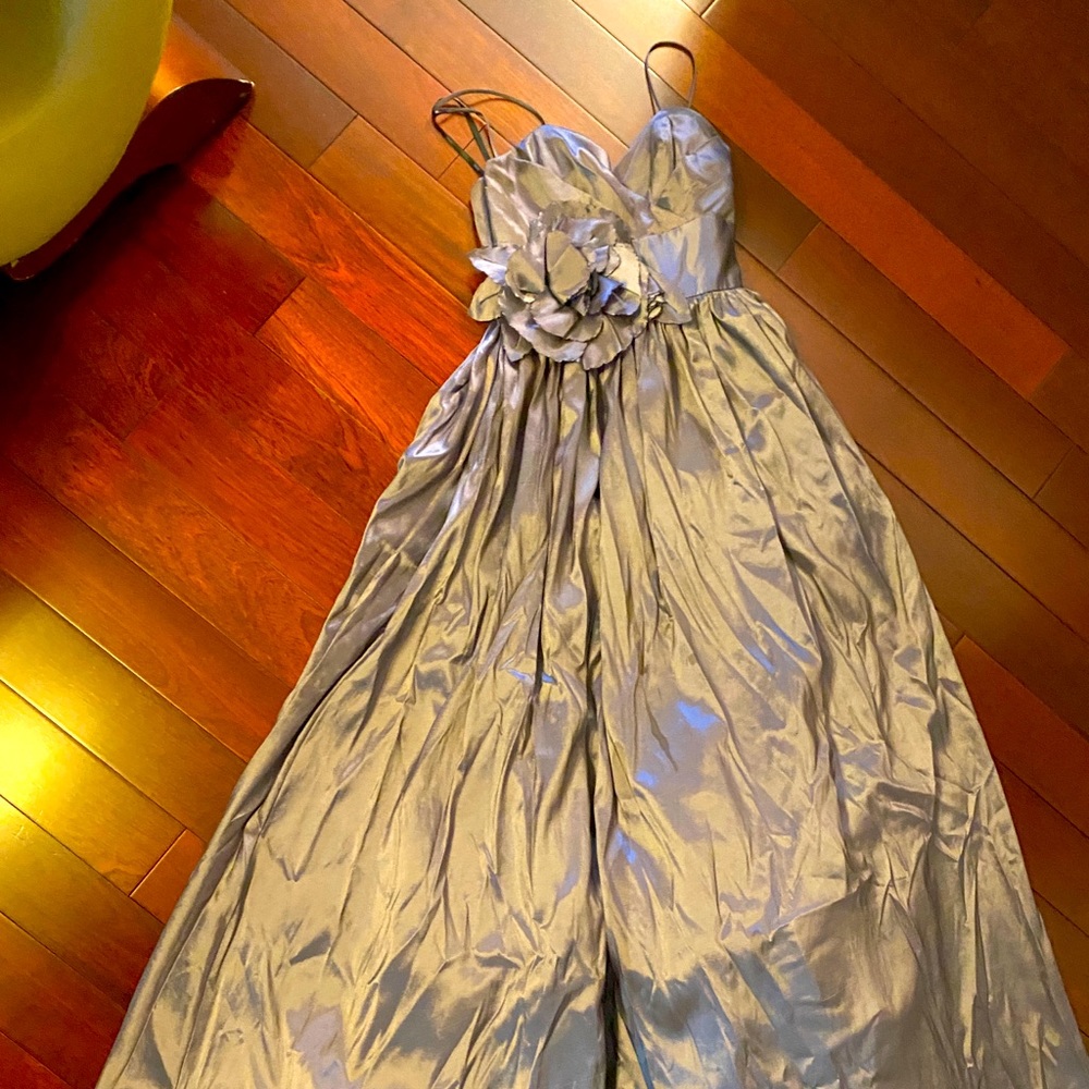 Purple/ grey gown